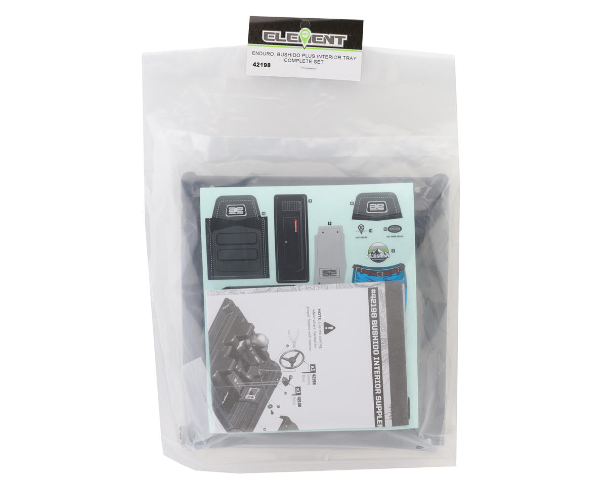 Team Associated Enduro Bushido+ Interior Accessories Tray & Driver Figure Set