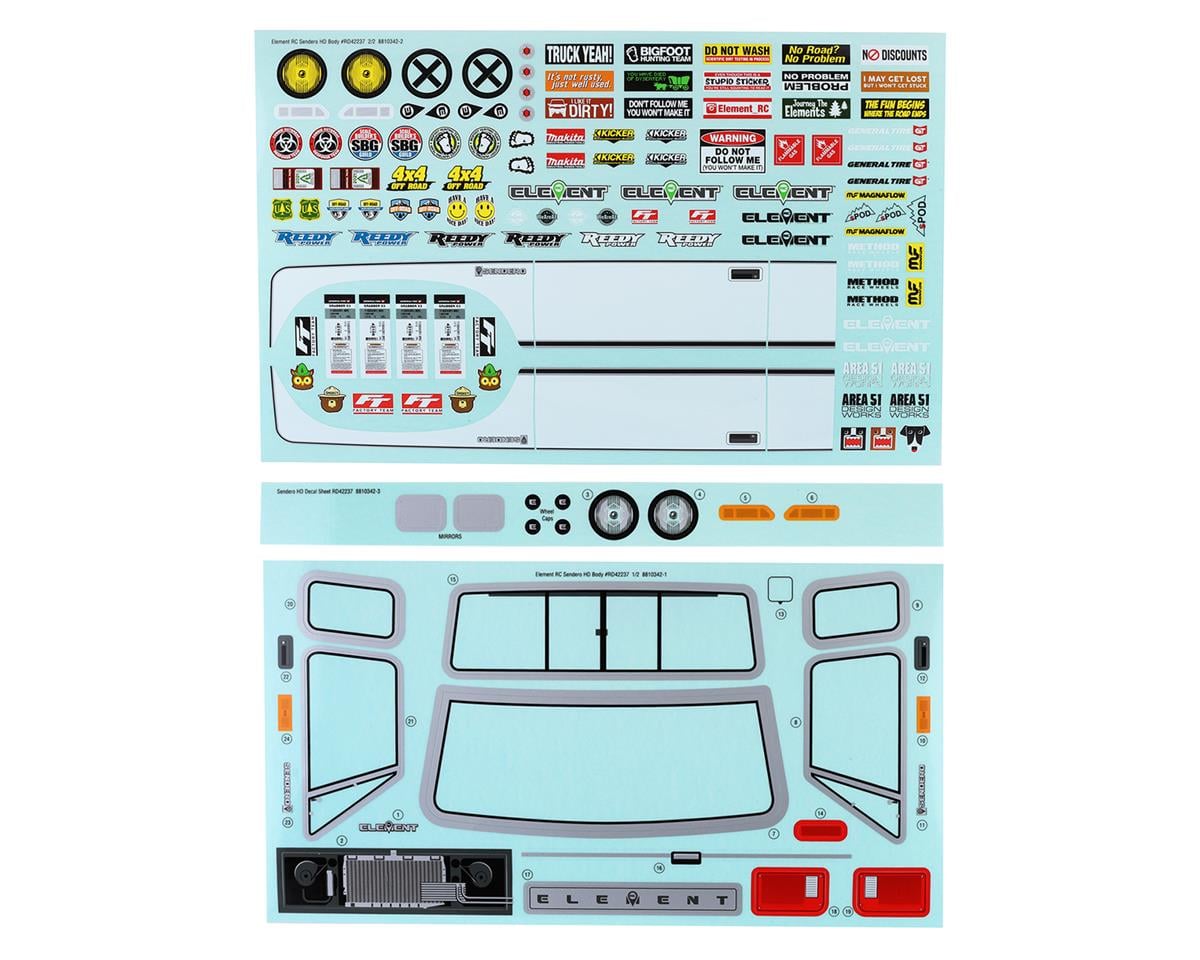 Element RC Enduro Sendero HD Decal