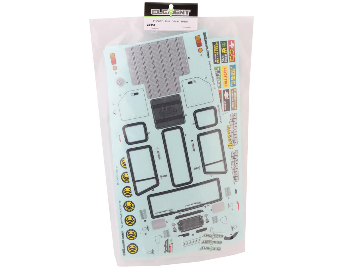 Element RC Enduro Zuul Decal Sheets