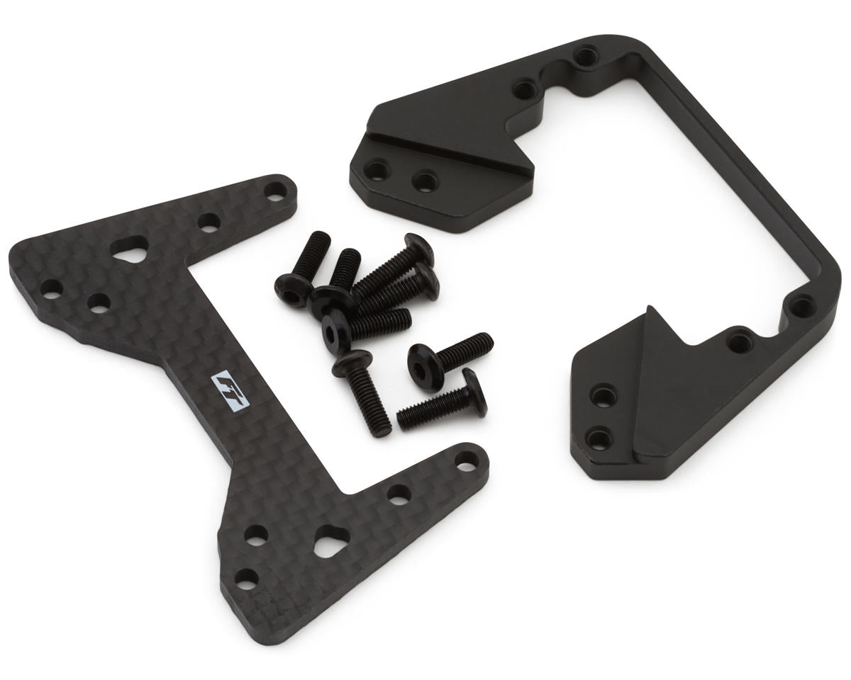 Team Associated Factory Team Enduro Carbon Fiber & Steel SOA Mount Set (45g)