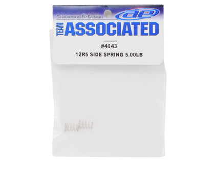 Team Associated Side Spring Set (Silver - 5.00lbs) (2)