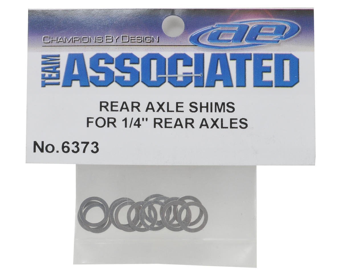 Team Associated 1/4" Rear Axle Shims/Spacers (14)