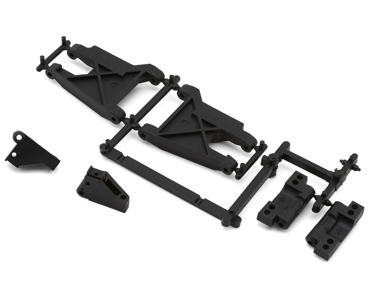 Team Associated RC10 Rear Suspension Arms w/Front & Rear Arm Mounts (Black)