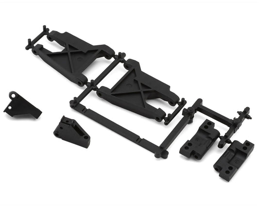 Team Associated RC10 Rear Suspension Arms w/Front & Rear Arm Mounts (Black)