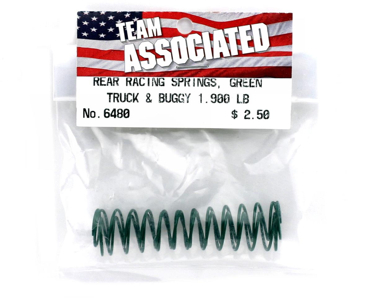 Team Associated Rear Buggy & Truck Shock Spring 1.90lb (Green) (2)