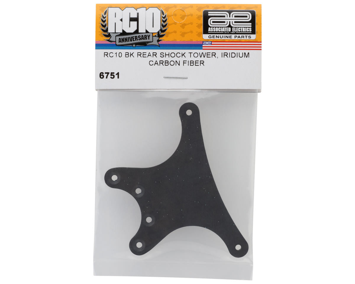 Team Associated RC10 "Kinwald" Carbon Rear Shock Tower (Iridium)