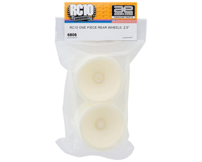 Team Associated RC10 One Piece 2.0" Rear Wheels (White) (2)
