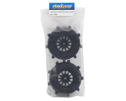 Team Associated Sand Paddle Pre-Mounted Rear Tires w/Method Wheels (Black)