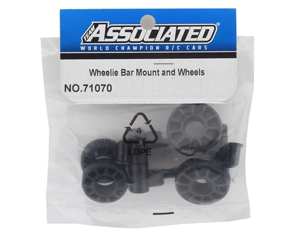 Team Associated DR10 Wheelie Bar Wheels & Mount