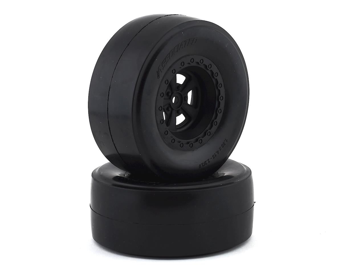 Team Associated DR10 Rear Pre-Mounted Drag Racing Slick Tires (2)