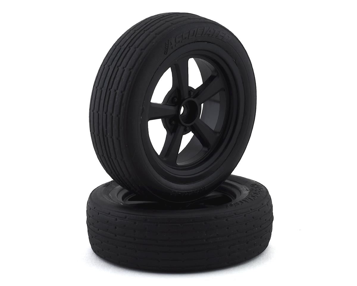 Team Associated DR10 Front Pre-Mounted Drag Racing Tires (2)