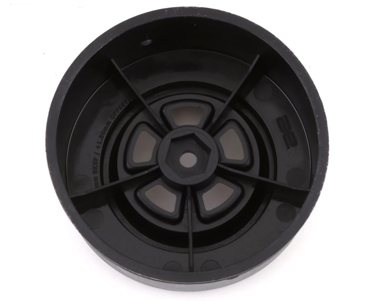 Team Associated DR10 Drag Racing Rear Wheels (Black Chrome) (2)