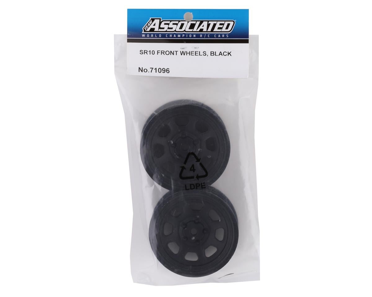 Team Associated SR10 Front Wheels (Black) (2)