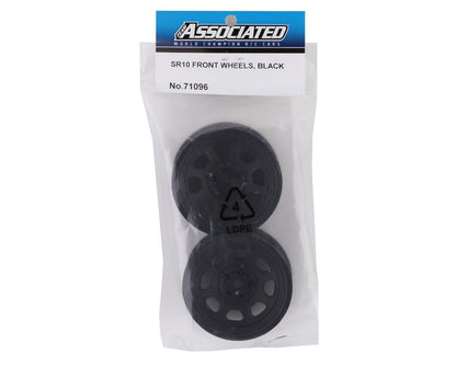 Team Associated SR10 Front Wheels (Black) (2)