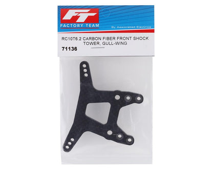 Team Associated RC10T6.2 Carbon Front Shock Tower (Gullwing Arm)