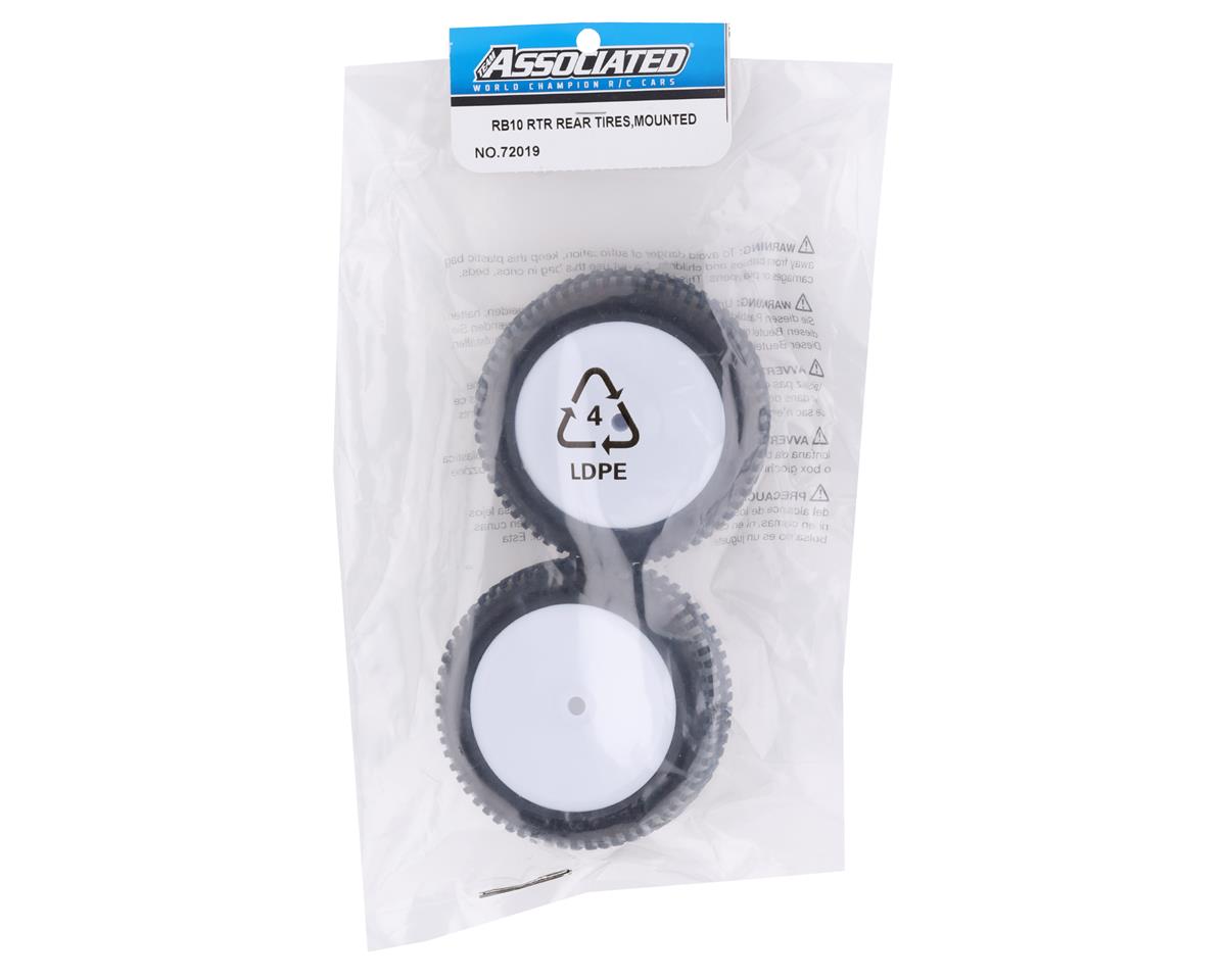 Team Associated RB10 RTR Rear Pre-Mounted Tires (White) (2)