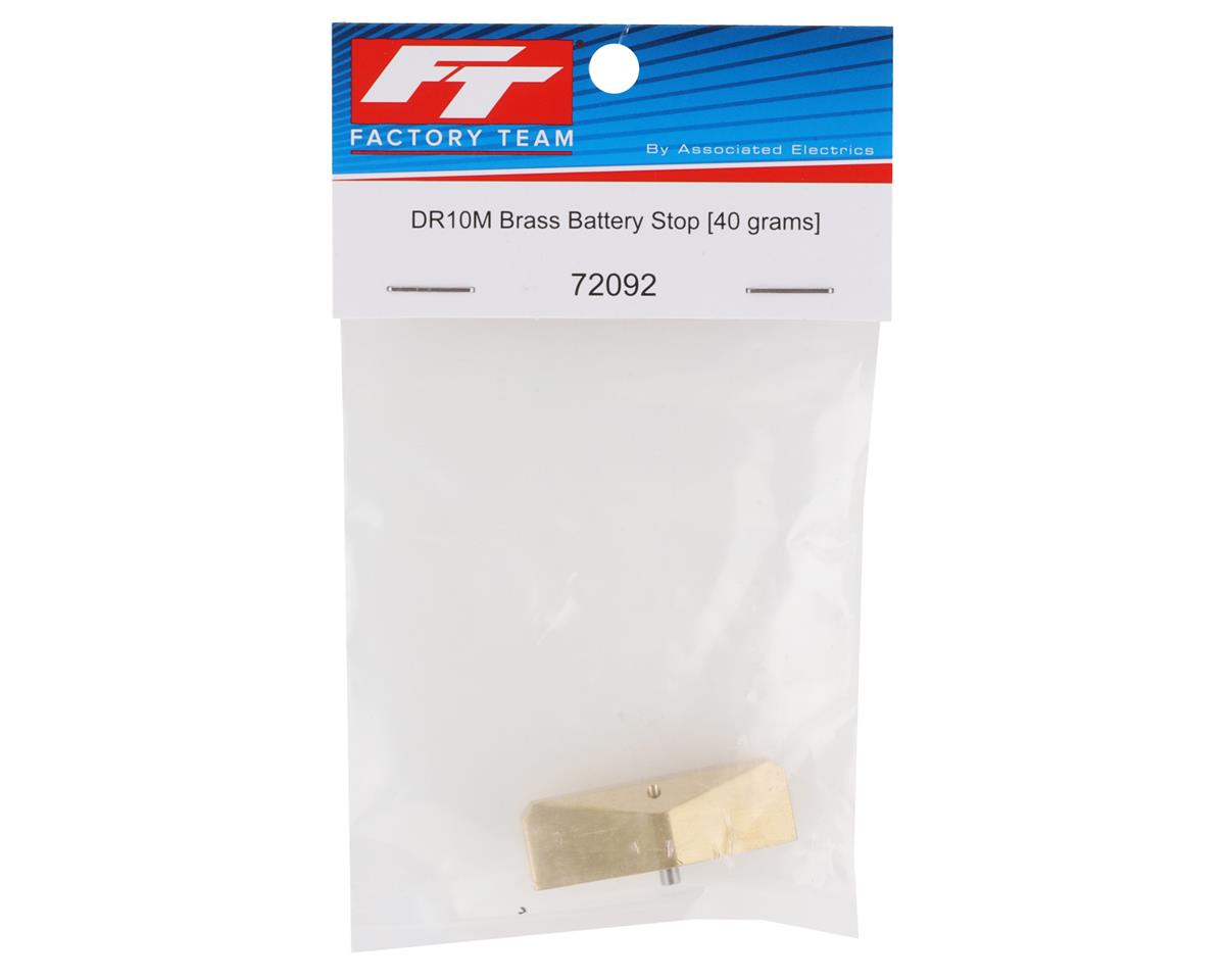 Team Associated DR10M Factory Team Brass Battery Stop (40g)