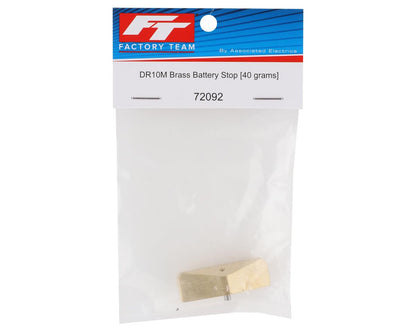 Team Associated DR10M Factory Team Brass Battery Stop (40g)