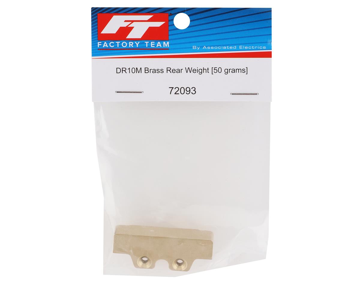 Team Associated DR10M Factory Team Brass Rear Weight (50g)