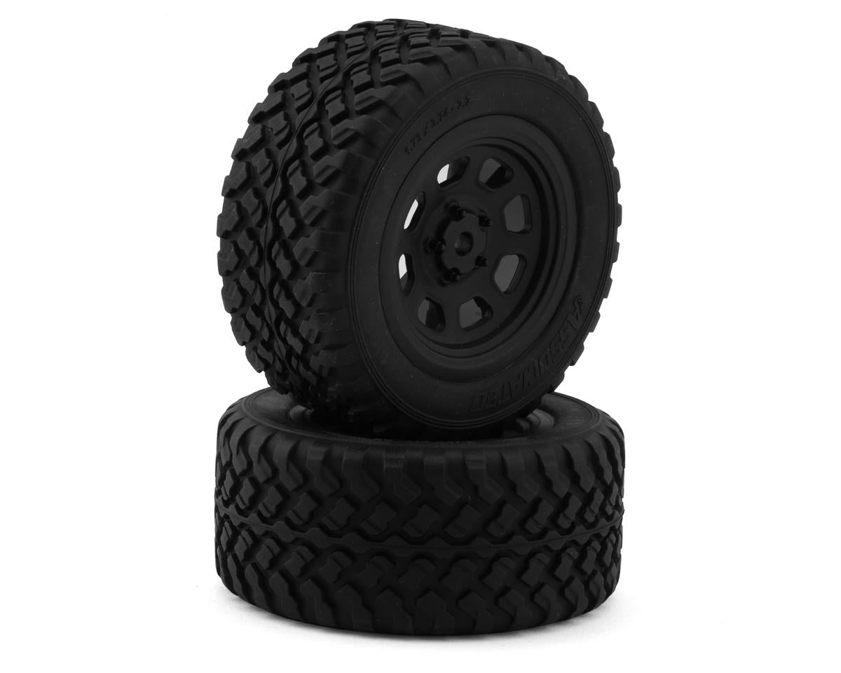 Team Associated Pro2 LT10SW Pre-Mounted Rear Tires (Black) (2)
