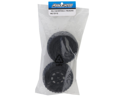Team Associated Pro2 LT10SW Pre-Mounted Rear Tires (Black) (2)