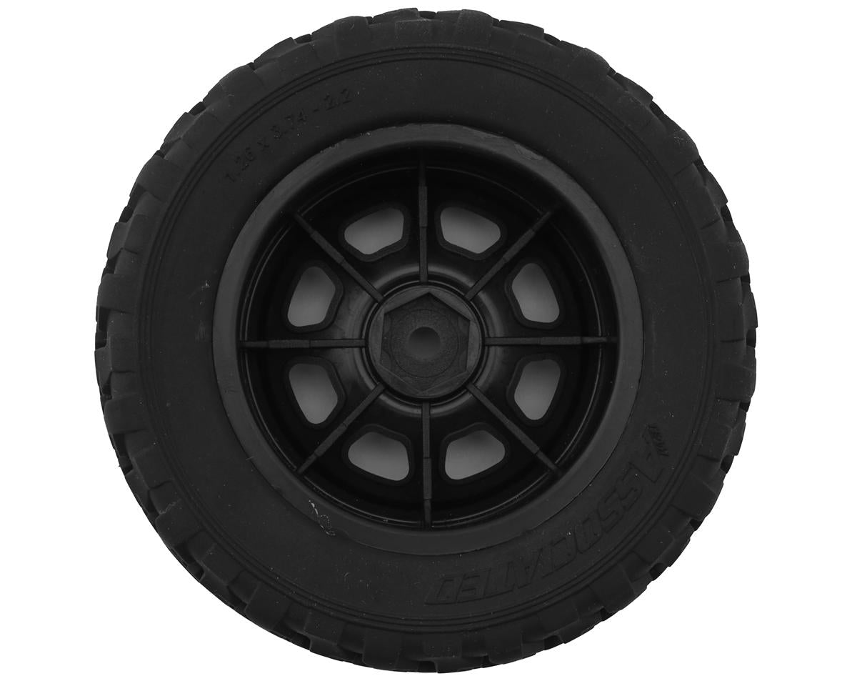 Team Associated Pro2 LT10SW Pre-Mounted Front Tires (Black) (2)