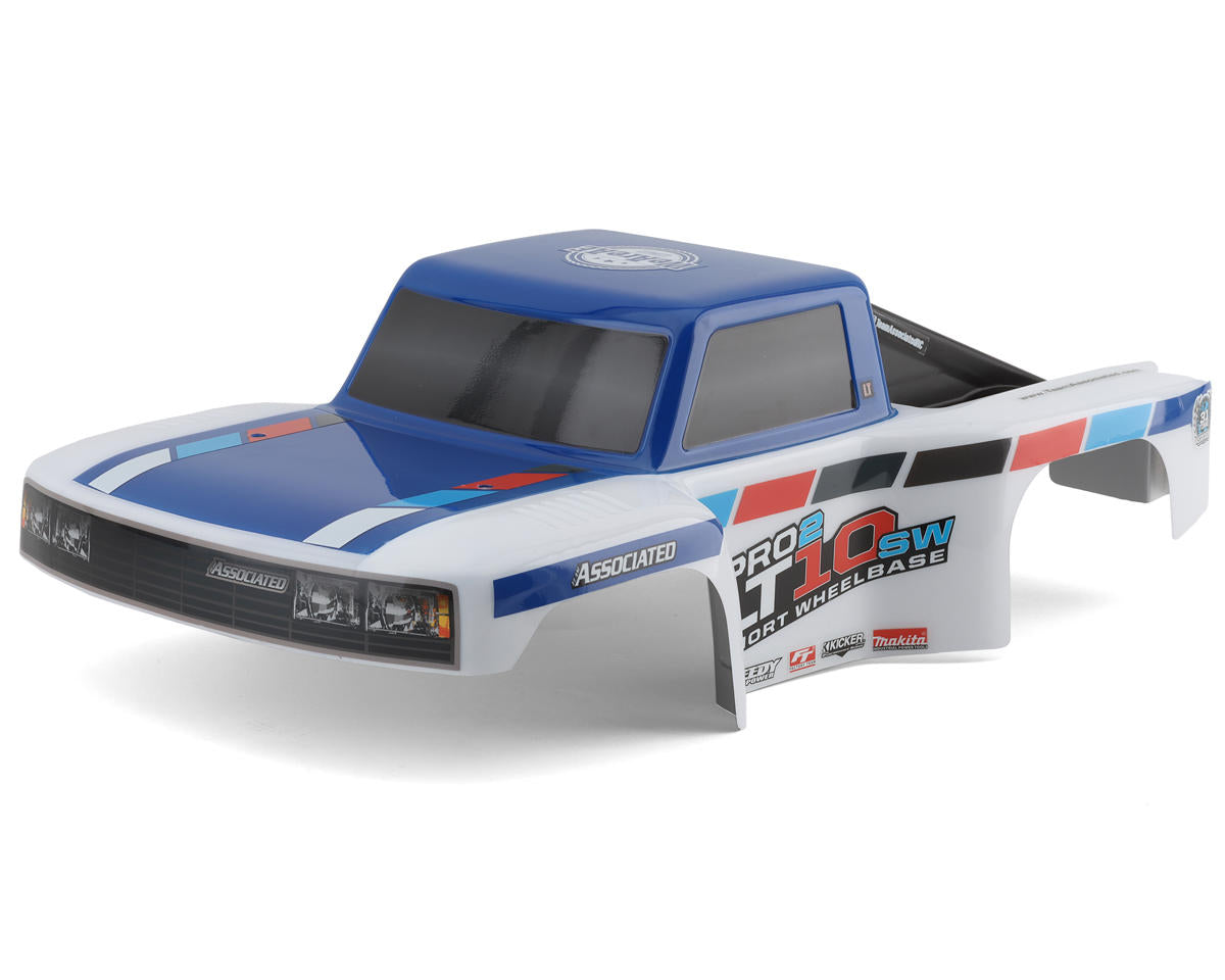 Team Associated Pro2 LT10SW Truck Pre-Painted Body (Blue/White)
