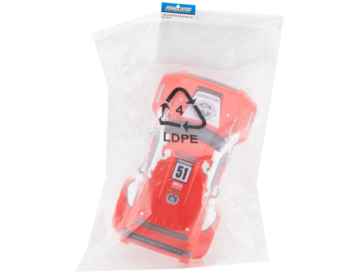 Team Associated Pro2 DK10SW Dakar Rally Racer Pre-Painted Body (Red)