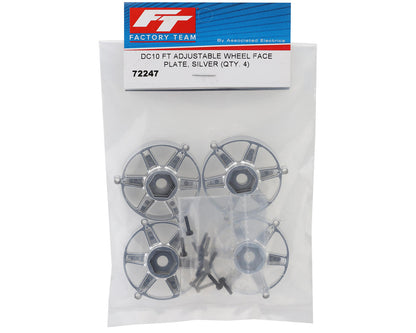 Team Associated Factory Team® Adjustable Wheel Face Plate (Silver) (4) (Inner)