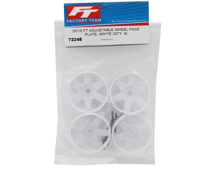 Team Associated Factory Team® Adjustable Wheel Face Plate (White) (4) (Inner)