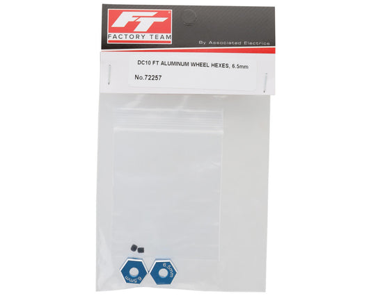 Team Associated DC10 Factory Team 12mm Aluminum Wheel Hex (2) (6.5mm)