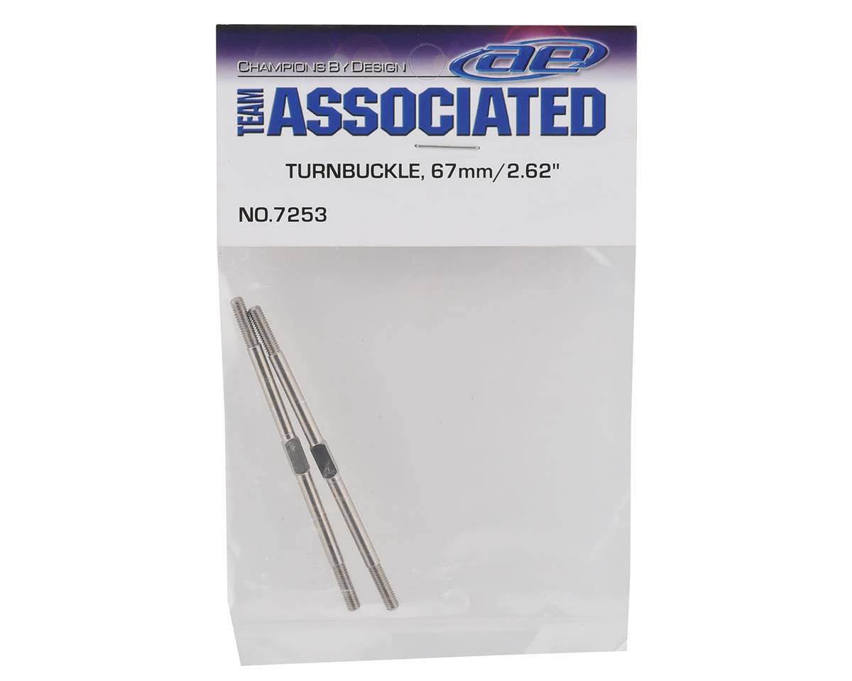 Team Associated 67mm/2.62 in Steel Turnbuckles (2)