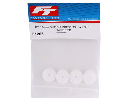 Team Associated Factory Team 16mm Big Bore Tapered Shock Piston (5x1.3mm) (4)