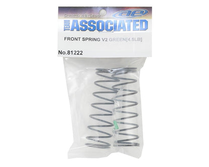 Team Associated RC8B3.1 Front V2 Shock Spring Set (Green - 4.9lb/in) (2)