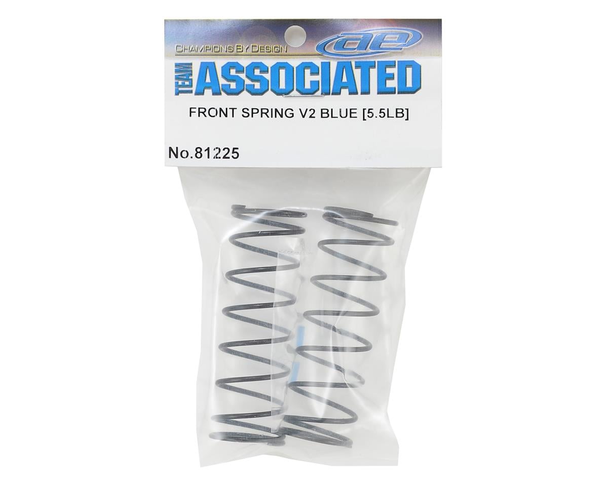 Team Associated RC8B3.1 Front V2 Shock Spring Set (Blue - 5.5lb/in) (2)