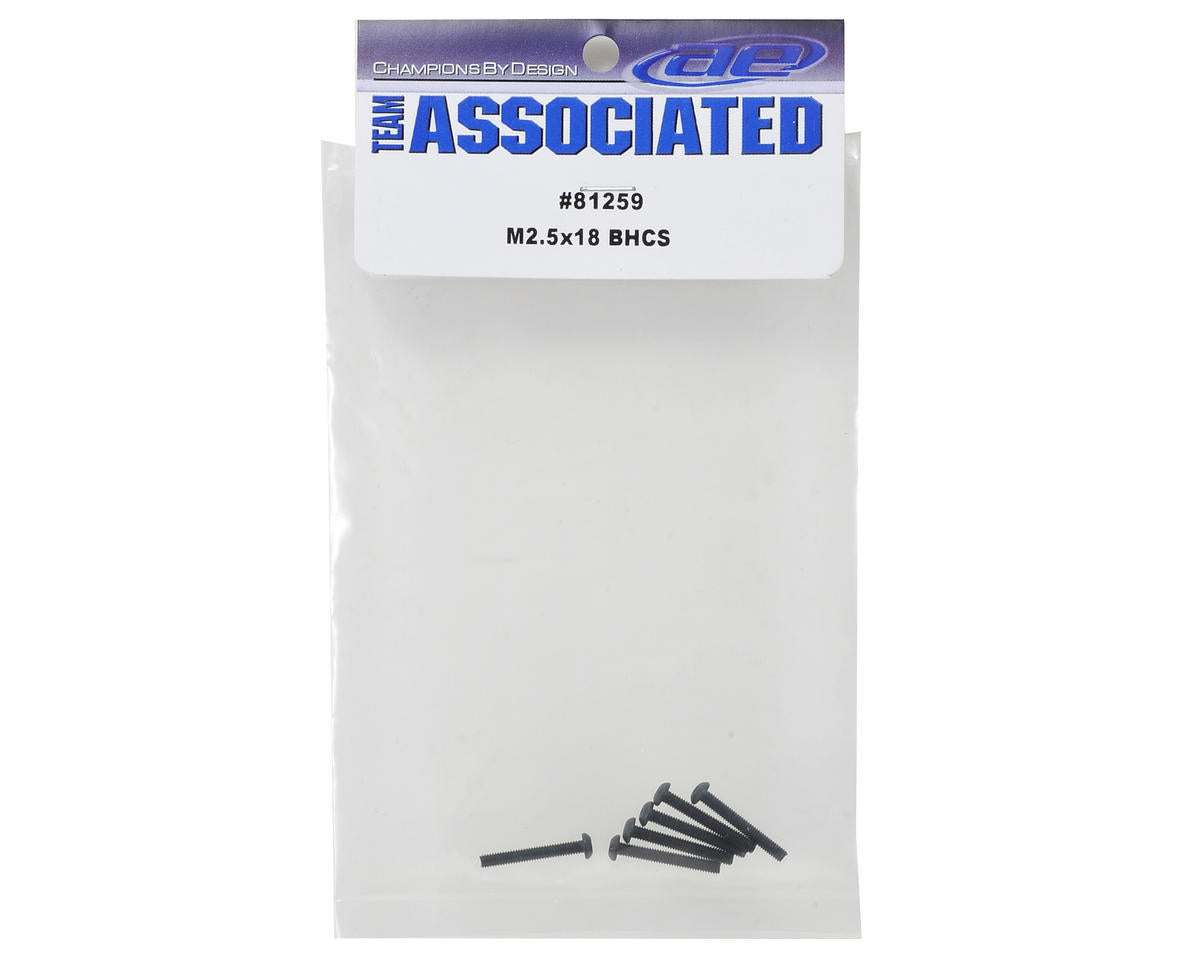 Team Associated 2.5x18mm Button Head Hex Screw (6)