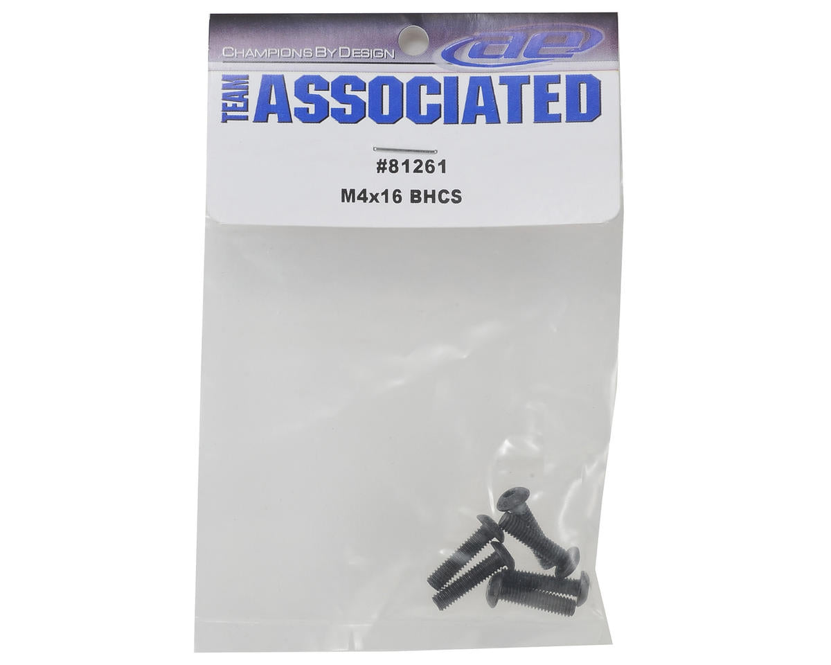 Team Associated 4x16mm Button Head Hex Screw (6)