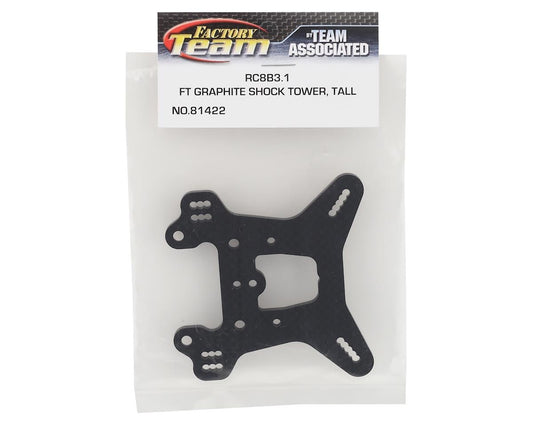 Team Associated RC8 B3.1 Factory Team Graphite Rear Shock Tower (Tall)