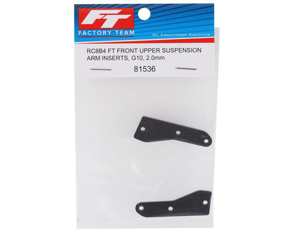 Team Associated RC8B4/RC8B4e Factory Team G10 Front Upper Arm Insert (2)