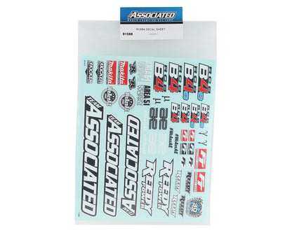 Team Associated RC8B4 Decal Sheet
