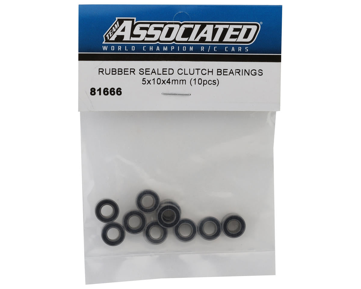 Team Associated 5x10x4mm Rubber Sealed Clutch Bearings (10)
