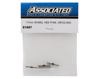 Team Associated 17mm Grooved Wheel Hex Pins (4)