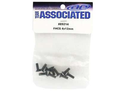 Team Associated 4x12mm FHC Screws (10)