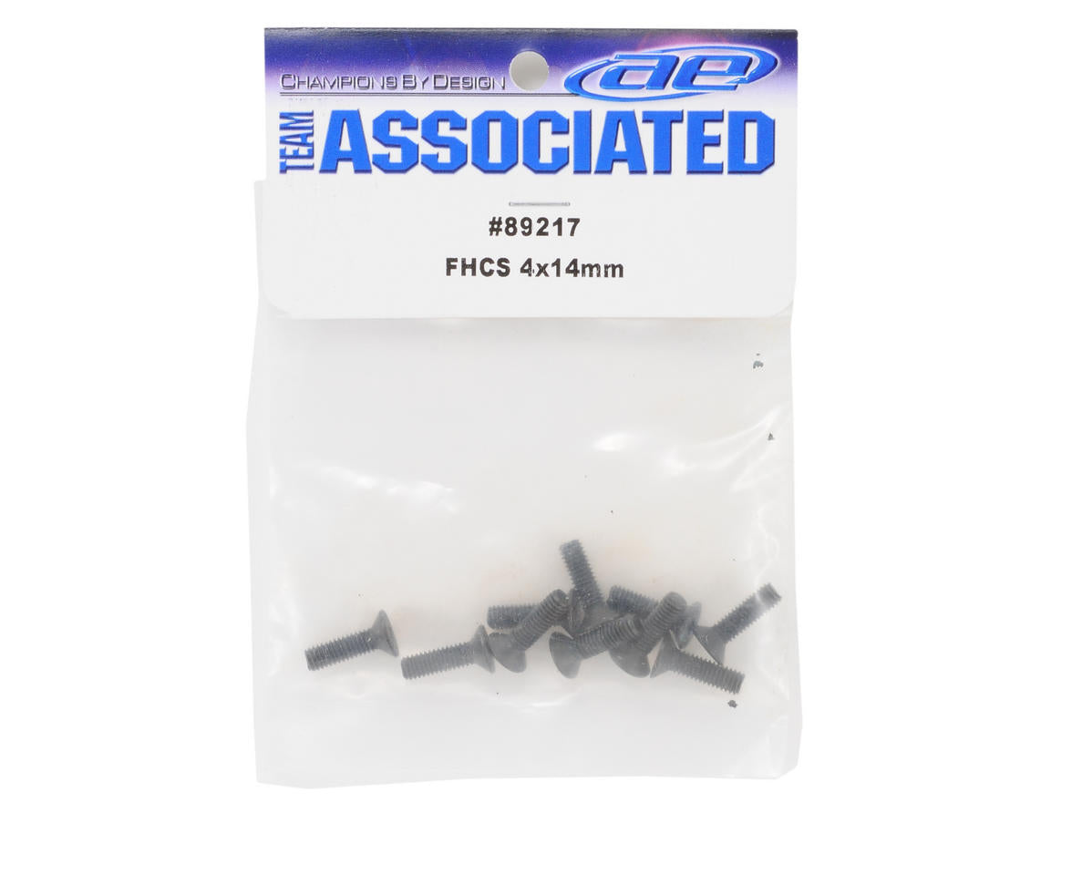 Team Associated 4x14mm Flat Head Hex Screw (10)