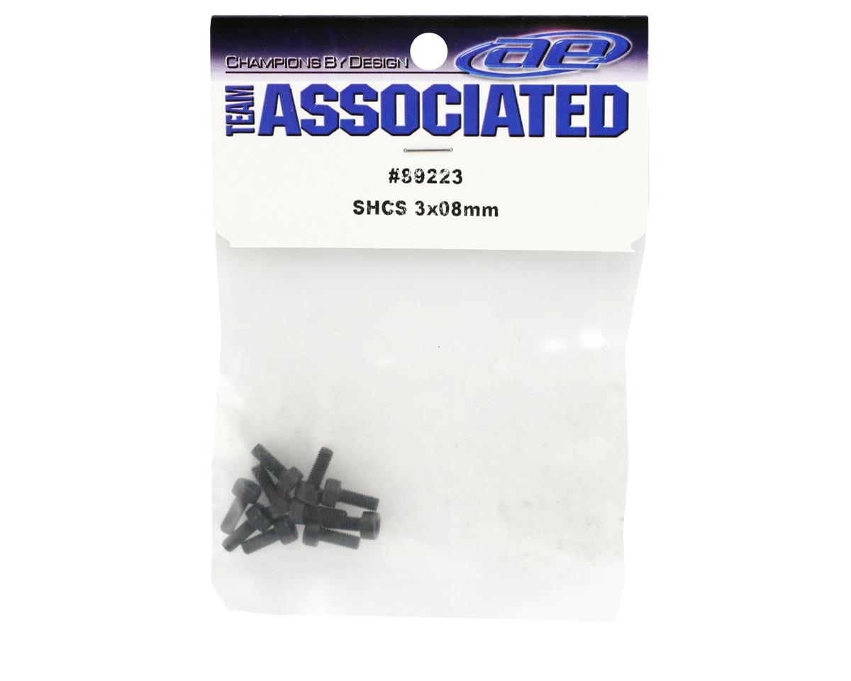 Team Associated 3x8mm SHC Screws (10)