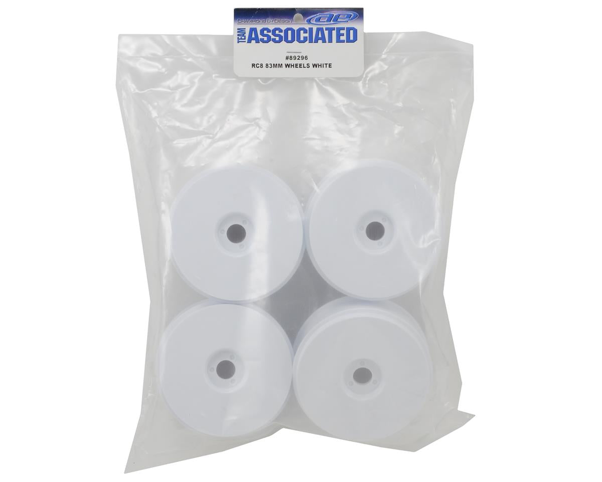 Team Associated Wheels 83mm White RC8 (4)