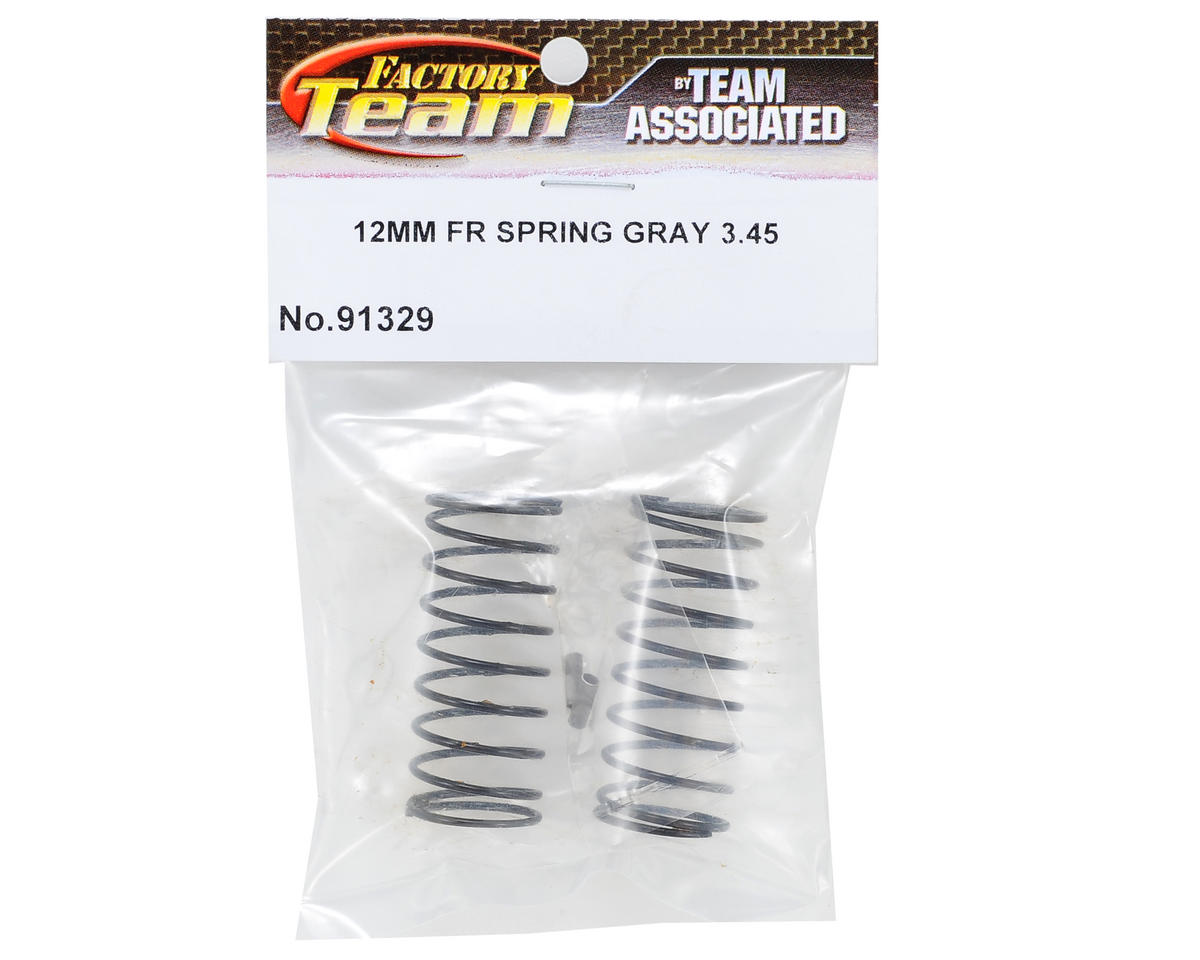 Team Associated 12mm Front Shock Spring (Gray/3.45lbs)
