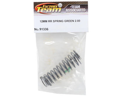 Team Associated 12mm Rear Shock Spring (Green/2.00lbs)