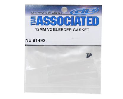 Team Associated 12mm V2 Shock Cap Bleeder Screw & Gasket Set