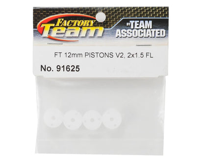 Team Associated Factory Team 12mm V2 Shock Piston (4) (2x1.5mm)